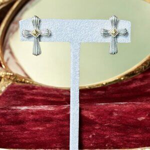 NW Lagos "Caviar" Silver / 18K Gold Earrings